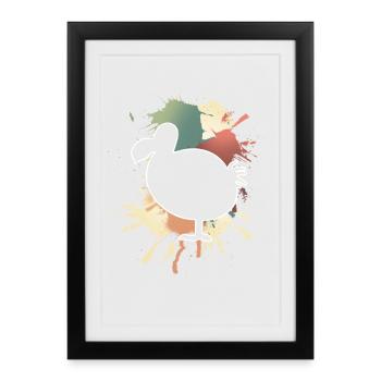 dodo - Framed poster (27 × 37 cm) - black - Front
