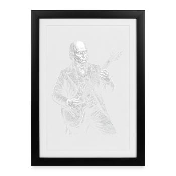 John Quincy Adams Guitar - Framed poster (27 × 37 cm) - black - Front
