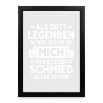 Schmied - Gerahmtes Poster (27 × 37 cm) - Schwarz - Vorne