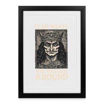 Vlad – Roi des Ténèbres - Affiche encadrée (27 × 37 cm) - noir - Devant