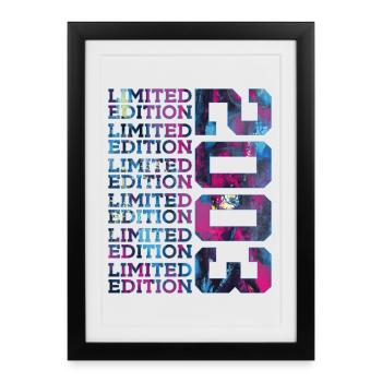 COOL 23 ANS ÉDITION LIMITÉE 2003 23E ANNIVERSAIRE - Affiche encadrée (27 × 37 cm) - noir - Devant