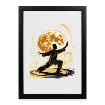 Tai Chi Zen Meditation – Chi Qigong Training - Framed poster (27 × 37 cm) - black - Front