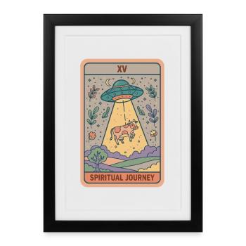 Spirituality Spiritual Journey Zen Lotus - Framed poster (27 × 37 cm) - black - Front