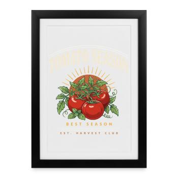 Tomato Season Harvest Club - Framed poster (27 × 37 cm) - black - Front