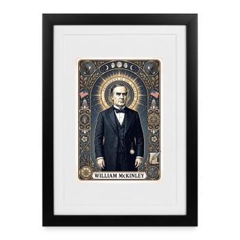 William McKinley Tarot Card - Framed poster (27 × 37 cm) - black - Front