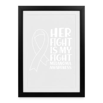 Skin cancer melanoma - Framed poster (27 × 37 cm) - black - Front