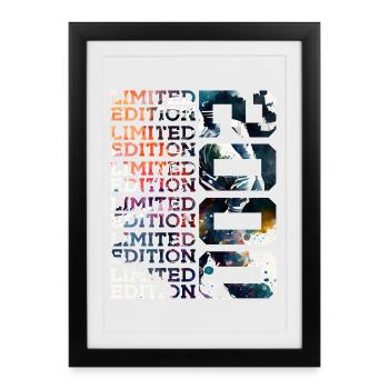 SPACE 26 YEARS 2000 ASTRONAUT 26TH BIRTHDAY - Framed poster (27 × 37 cm) - black - Front