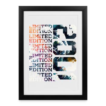 SPACE 25 YEARS 2001 ASTRONAUT 25TH BIRTHDAY - Framed poster (27 × 37 cm) - black - Front
