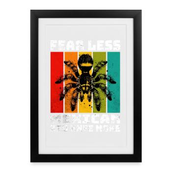 Red-knee tarantula - Framed poster (27 × 37 cm) - black - Front