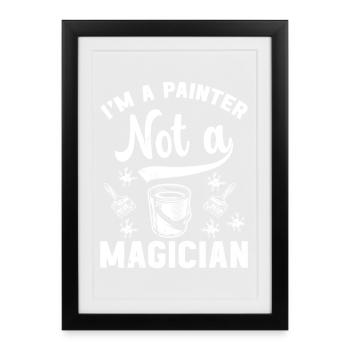 House Painter Hilarious Designs Unique Gifts - Framed poster (27 × 37 cm) - black - Front