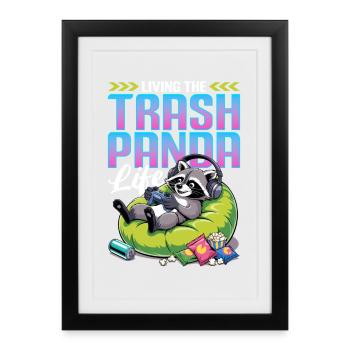 Jeu vidéo Gamer Gaming Chat - Affiche encadrée (27 × 37 cm) - noir - Devant