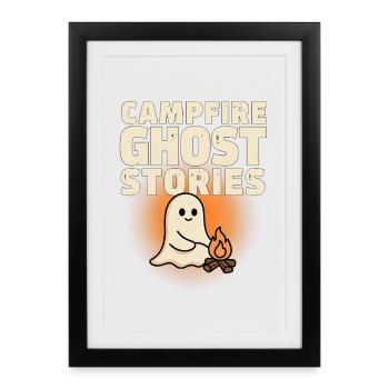Halloween Ghost – Campfire Ghost Stories - Framed poster (27 × 37 cm) - black - Front
