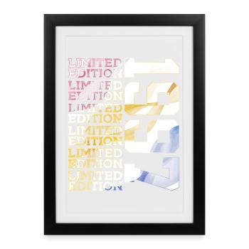 ÉDITION LIMITÉE 1997 - 29 ANS - 29E ANNIVERSAIRE - Affiche encadrée (27 × 37 cm) - noir - Devant