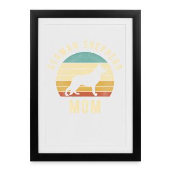 Citation inspirante Choose Life Retro Design - Affiche encadrée (27 × 37 cm) - noir - Devant
