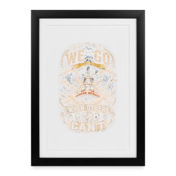 Coast Guard Lifeguard - Framed poster (27 × 37 cm) - black - Front