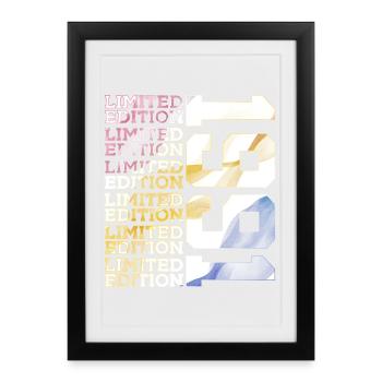 ÉDITION LIMITÉE 1991 - 35 ANS - 35E ANNIVERSAIRE - Affiche encadrée (27 × 37 cm) - noir - Devant