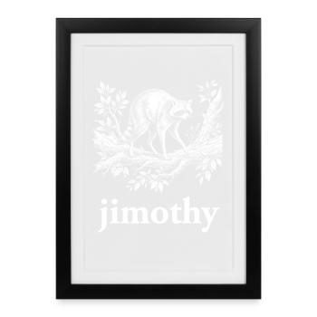 Jimothy – Portrait d’arbre - Affiche encadrée (27 × 37 cm) - noir - Devant