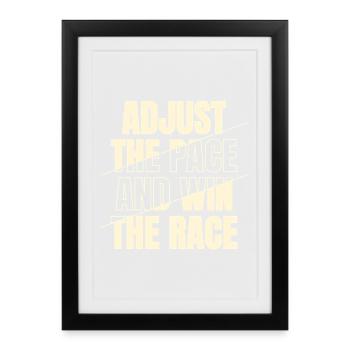 Funny XC Running Runner Gifts Unique Edition - Framed poster (27 × 37 cm) - black - Front