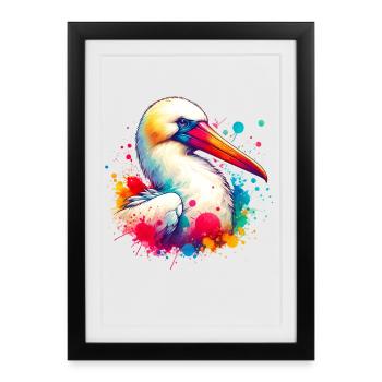 Motif des nichons de Nazca - Affiche encadrée (27 × 37 cm) - noir - Devant