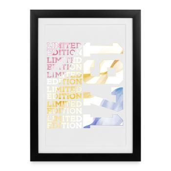 LIMITED EDITION 1971 - 55 YEARS - 55TH BIRTHDAY - Framed poster (27 × 37 cm) - black - Front