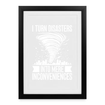 Insurance Agent Costume Inconveniences Medicare - Framed poster (27 × 37 cm) - black - Front