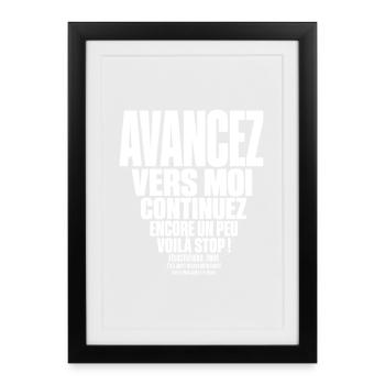 t-shirt retraité  - Affiche encadrée (27 × 37 cm) - noir - Devant