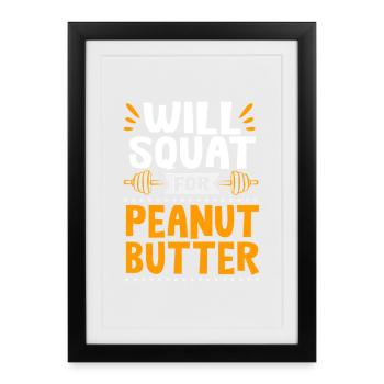 Peanut butter - Framed poster (27 × 37 cm) - black - Front