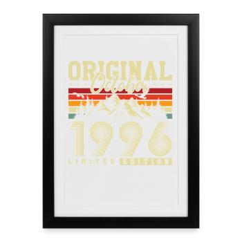 Original octobre 1996 – 30e anniversaire millésime - Affiche encadrée (27 × 37 cm) - noir - Devant