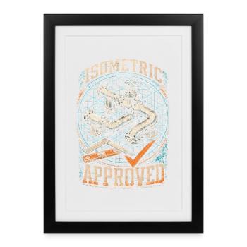 Pipelayer Piping Engineer Isometric Approved - Framed poster (27 × 37 cm) - black - Front