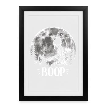 Skeleton Boop Creepy Cute Bunny Goth - Framed poster (27 × 37 cm) - black - Front