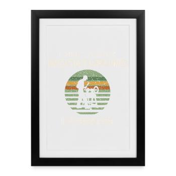 Lustiges Drechsel Shirt Drechsler Geschenk - Gerahmtes Poster (27 × 37 cm) - Schwarz - Vorne