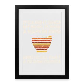 Drechseln Humor Geschenk Drechsler Lustig Idee - Gerahmtes Poster (27 × 37 cm) - Schwarz - Vorne