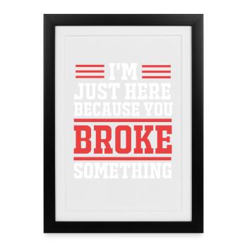 Tech Support - Gerahmtes Poster (27 × 37 cm) - Schwarz - Vorne