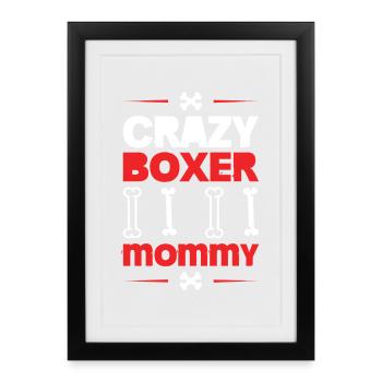 BOXER - Gerahmtes Poster (27 × 37 cm) - Schwarz - Vorne