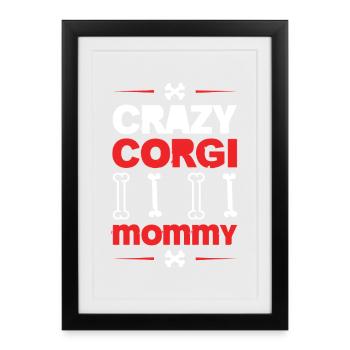CORGI - Gerahmtes Poster (27 × 37 cm) - Schwarz - Vorne