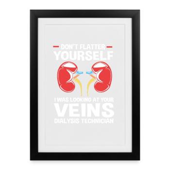 Dialyse-Techniker - Gerahmtes Poster (27 × 37 cm) - Schwarz - Vorne