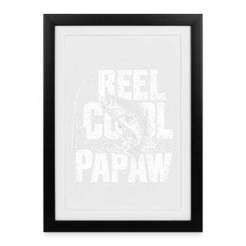 Reel Cool Papaw  - Gerahmtes Poster (27 × 37 cm) - Schwarz - Vorne
