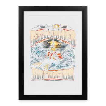 Rettungsschwimmer Wasserrettung Built To Return - Gerahmtes Poster (27 × 37 cm) - Schwarz - Vorne