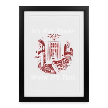 Crime-show-liebhaber True-crime - Gerahmtes Poster (27 × 37 cm) - Schwarz - Vorne