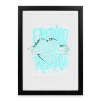 Smaragdbaumboa-Schlangenbesitzer und Reptilienhalter - Gerahmtes Poster (27 × 37 cm) - Schwarz - Vorne