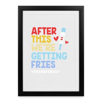 Embryo Transfer Tag Fötus - Gerahmtes Poster (27 × 37 cm) - Schwarz - Vorne
