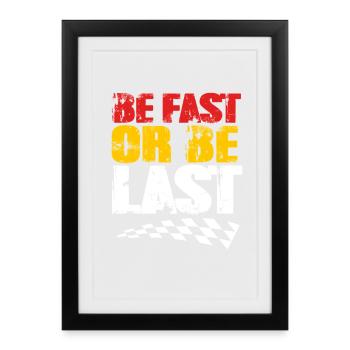 Drag Race - Gerahmtes Poster (27 × 37 cm) - Schwarz - Vorne