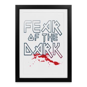Fear Of The Dark - Framed poster (27 × 37 cm) - black - Front