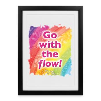 Rainbow flow - Sonja Ariel von Staden - Framed poster (27 × 37 cm) - black - Front