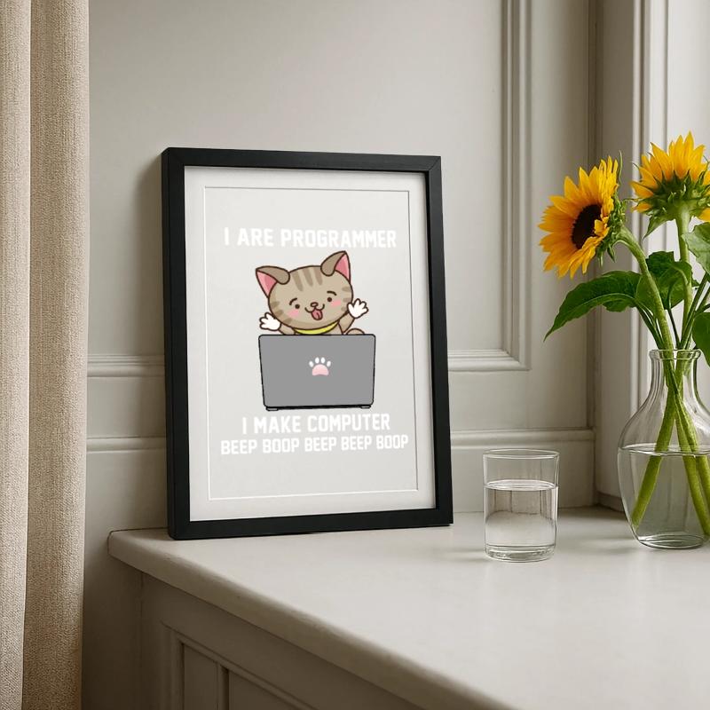 Programmer Framed poster (27 × 37 cm)
