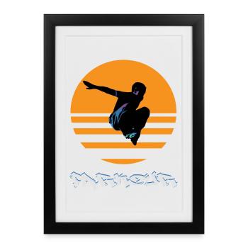 Parkour - Affiche encadrée (27 × 37 cm) - noir - Devant