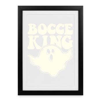 Bocce King Boules Ball Halloween Costume Boule Bocce - Framed poster (27 × 37 cm) - black - Front
