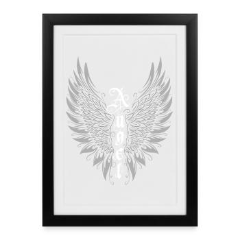 Ange ailé Ange ailé - Affiche encadrée (27 × 37 cm) - noir - Devant