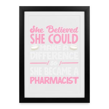 Pharmacist Pharmaceutical Technical - Framed poster (27 × 37 cm) - black - Front