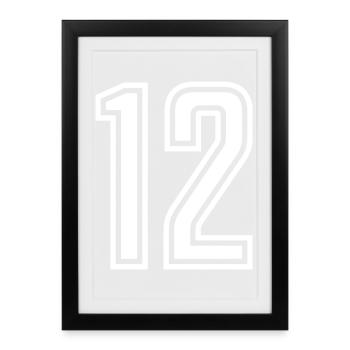 12 - Framed poster (27 × 37 cm) - black - Front